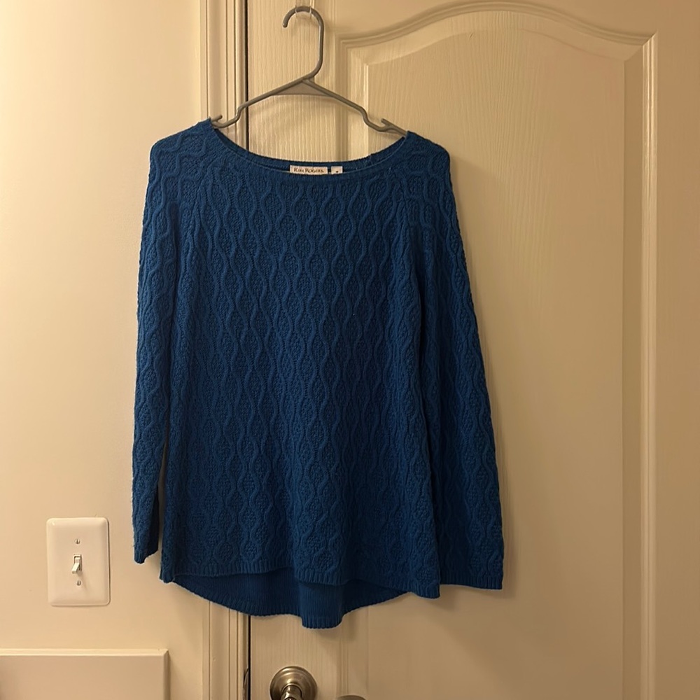 blue kim rogers sweater